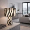 Zany Zebra bordlampe 43cm svart/hvit