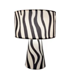 Zany Zebra bordlampe 43cm svart/hvit